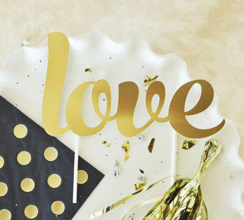 Love Cake Topper