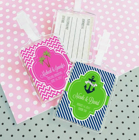 Personalized Acrylic Luggage Tag Favors