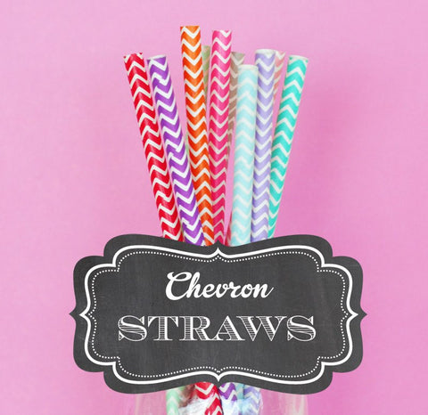 Chevron Straws