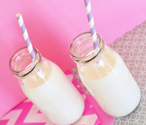 DIY Mini Glass Milk Bottles (Blank)