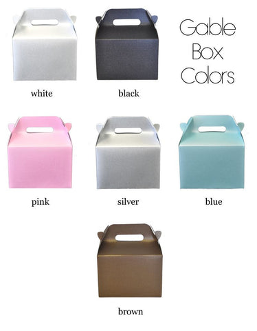 Personalized Mini Gable Boxes (set of 12)