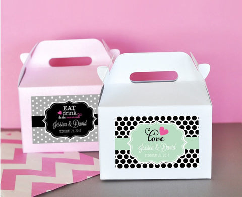 Personalized Mini Gable Boxes (set of 12)