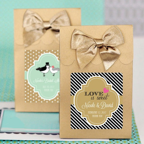 Personalized Wedding Candy Bags (set of 12)