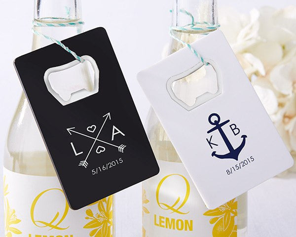 Personalized bottle opener wedding favor deals