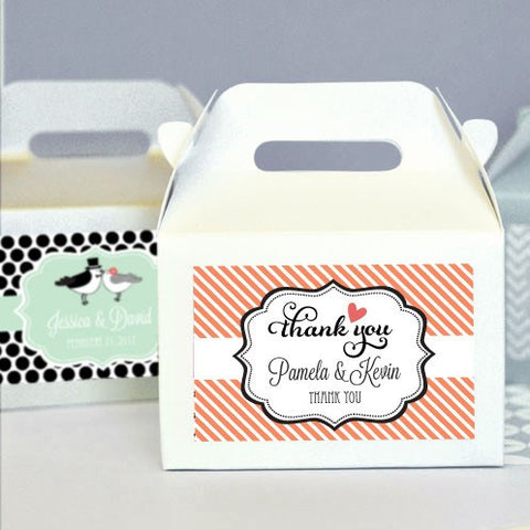 Personalized Mini Gable Boxes (set of 12)