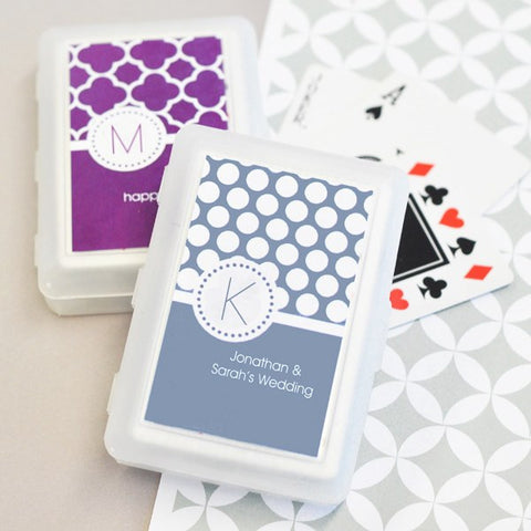 Monogrammed Playing Cards