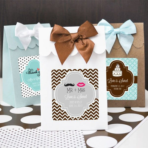 Personalized Wedding Candy Bags (set of 12)