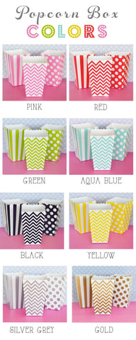 Mini Popcorn Boxes (12 Pieces / Set)