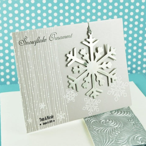 Snowflake Ornament Wedding Favor