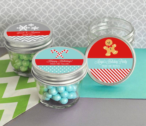 Winter Theme Mini Mason Jars