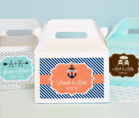 Personalized Mini Gable Boxes (set of 12)