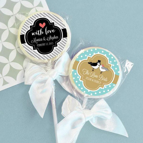 Personalized Wedding Lollipops