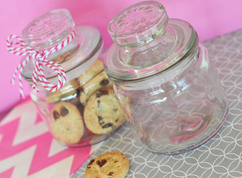 DIY Mini Glass Cookie Jars (Blank)