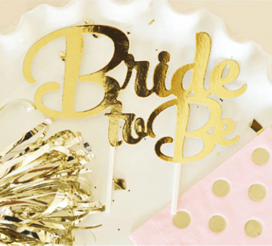 Bride To Be Cake Topper