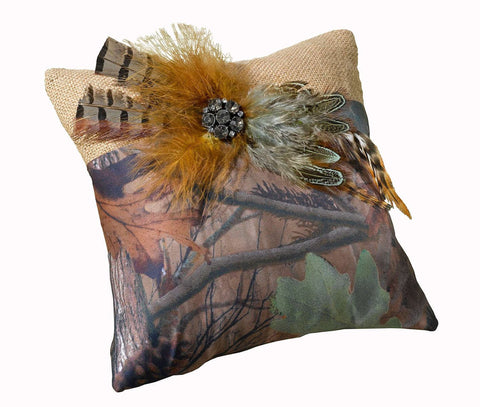 camouflage ring pillow