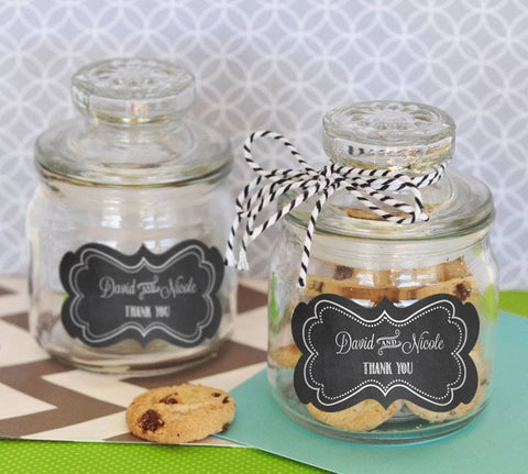Personalized Mini Cookie Jars (Chalkboard)