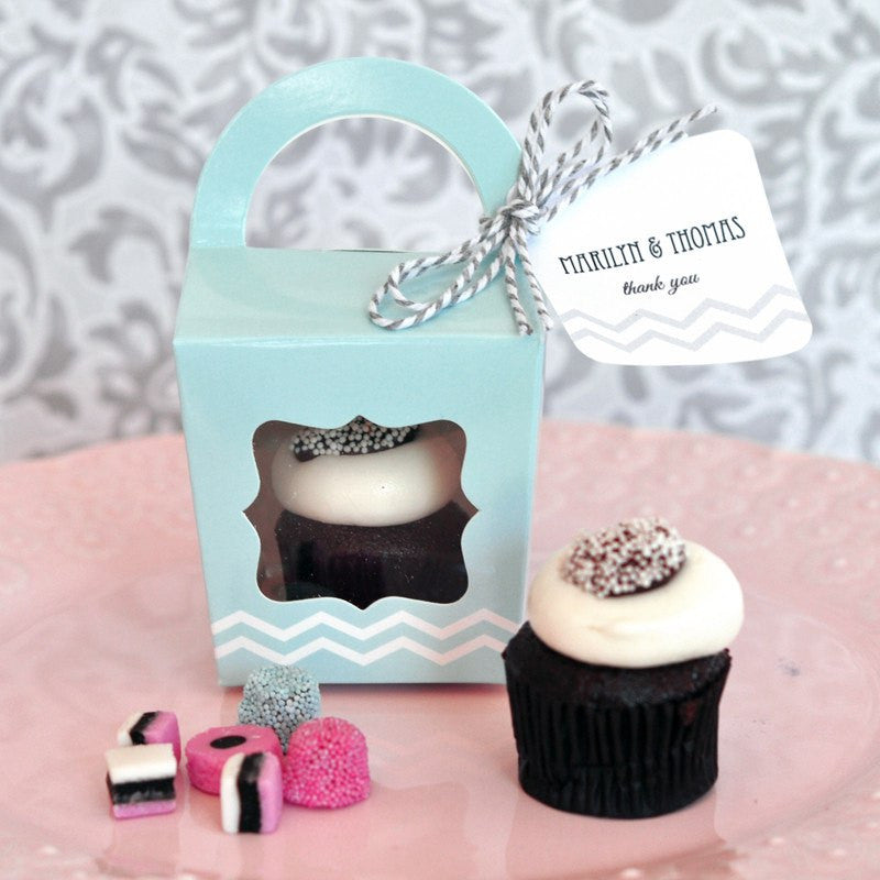50-Pack White Cupcake Boxes – Rectangle Paper Favors For Wedding, Party, Or Sweets