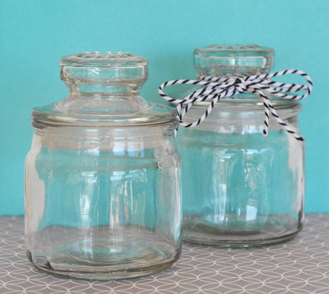 DIY Mini Glass Cookie Jars (Blank)