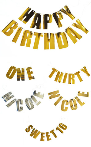 Personalized Letter Garland