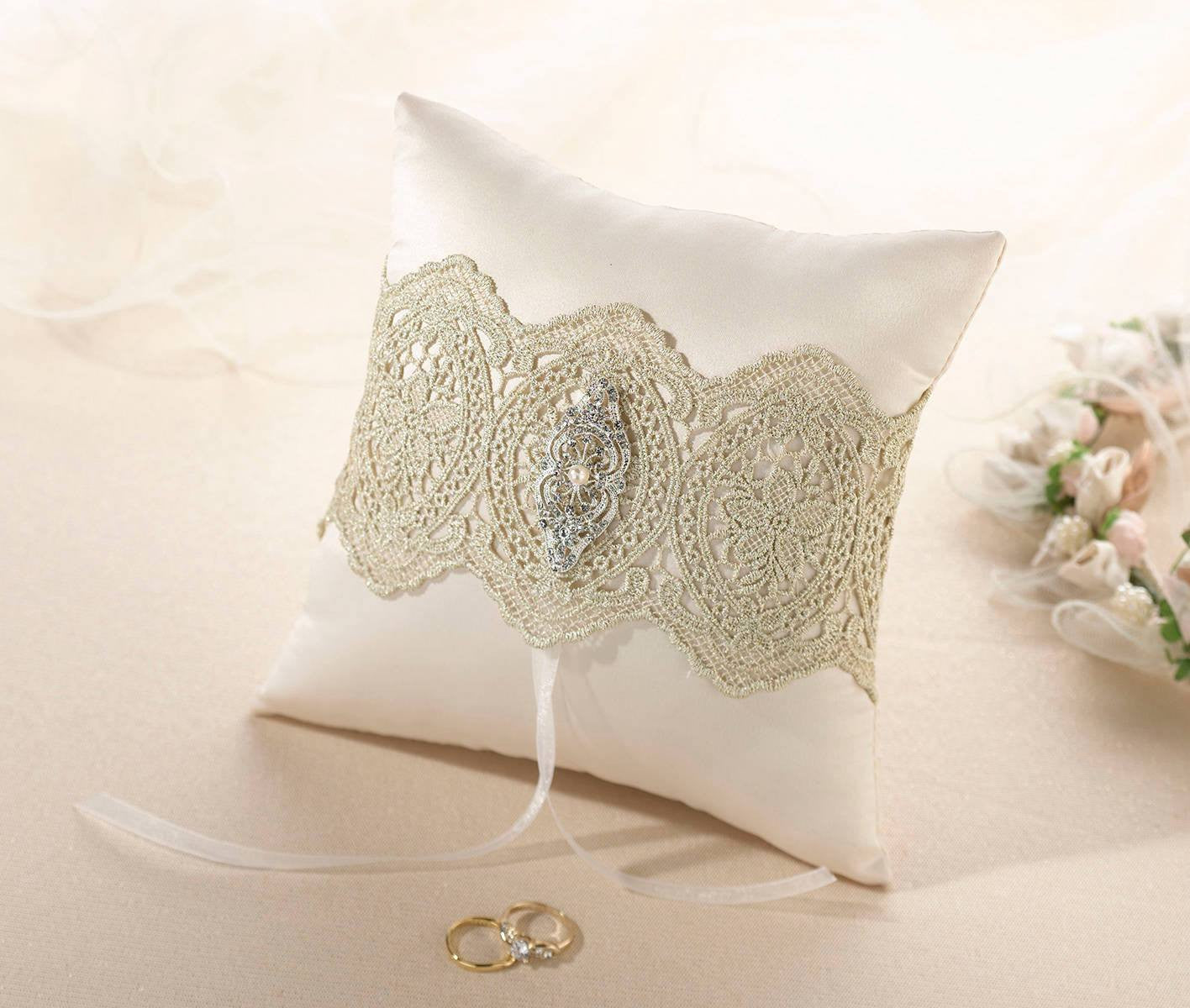Custom Embroidered Ring Pillow – Sewing From The Hart