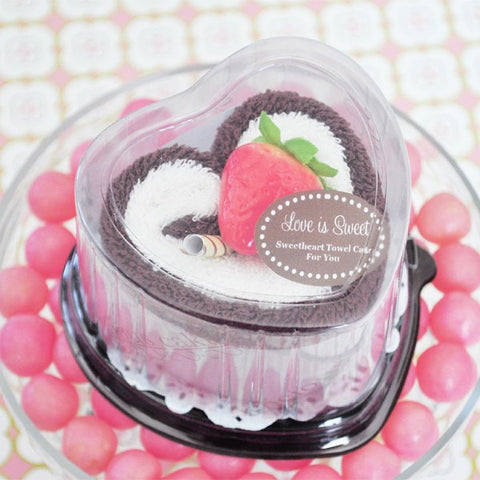 Heart Towel Cakes