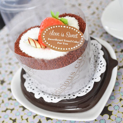 Heart Towel Cakes