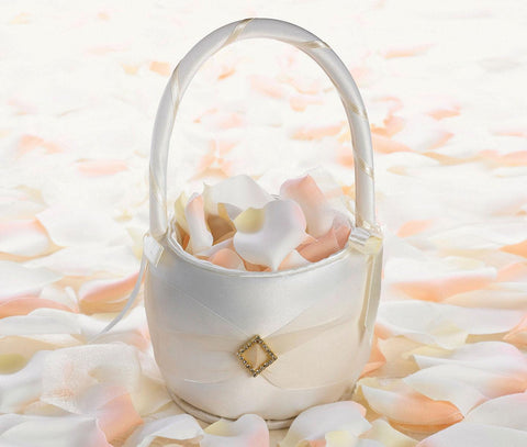 Ivory Diamond Wedding Basket