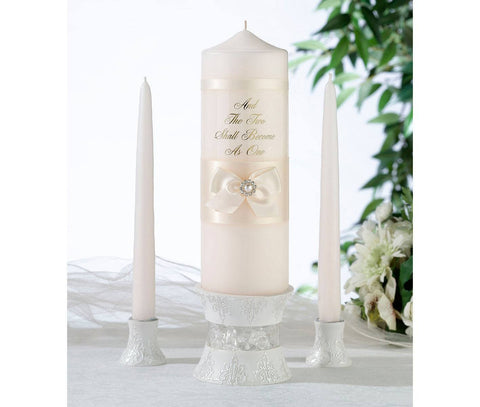 Ivory Pearl Unity Candle Set
