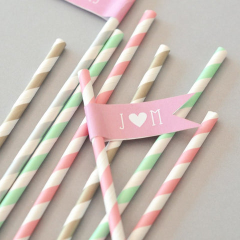 Personalized Straw Labels