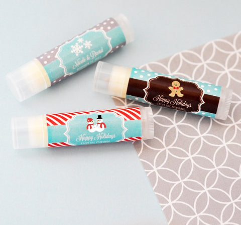 Winter Theme Lip Balm Tubes