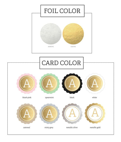 Metallic Foil Custom Letter Banner