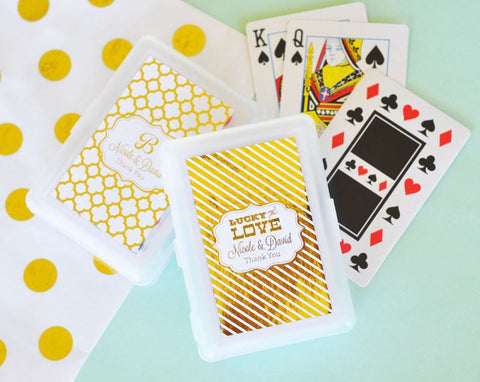 Personalized Metallic Foil Playing Cards
