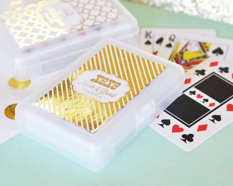 Personalized Metallic Foil Playing Cards