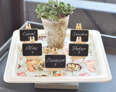 Mini Chalkboard Place Cards