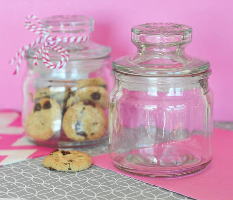 DIY Mini Glass Cookie Jars (Blank)