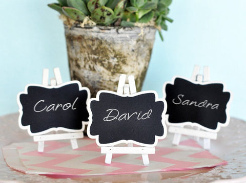 Mini Framed Chalkboard Place Cards