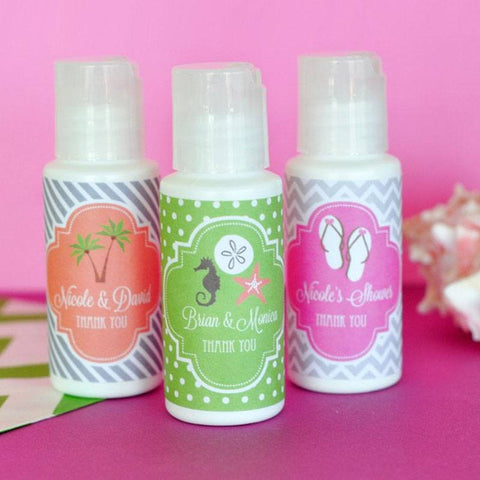 personalized suncreen favors