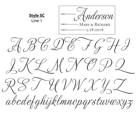 Styles for Personalized Toasting Flutes