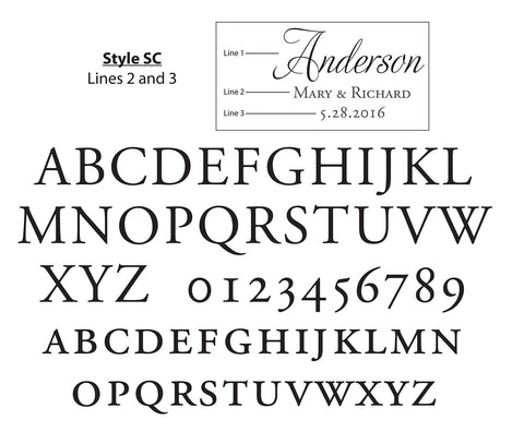 Personalized Unity Sand Ceremony Set Letter Style