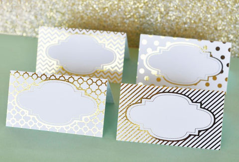 Metallic Foil Place Cards (set of 12)