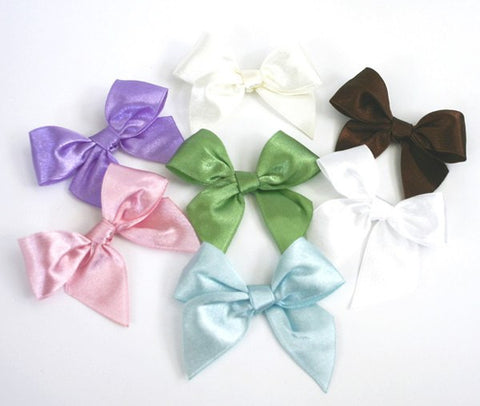 Satin Ribbon Bows (set of 12)