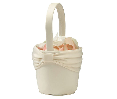 Satin Sash Flower Basket