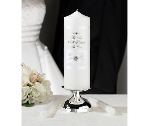 White Unity Candles Set